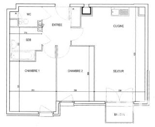  Appartement � vendre 3 pi�ces 57 m�