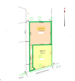  Terrain � vendre 1219 m�
