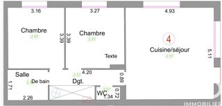  Appartement � vendre 3 pi�ces 57 m�