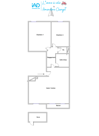  Appartement � vendre 3 pi�ces 63 m�