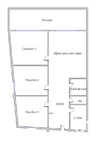  Appartement � vendre 4 pi�ces 70 m�