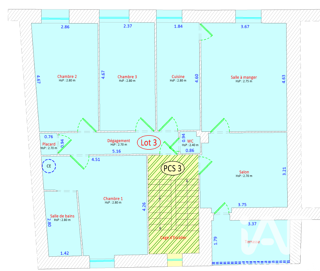  Appartement � vendre 4 pi�ces 87 m�