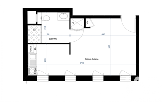  Appartement � vendre 1 pi�ce 30 m�