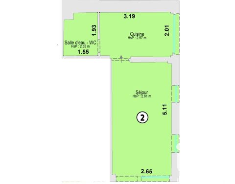   Vente Appartement 1 pi�ce Appartement - 1 pi�ce(s) - 21 m�