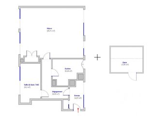  Appartement � vendre 2 pi�ces 44 m�