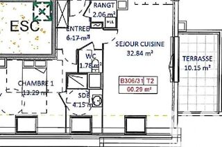  Appartement � vendre 2 pi�ces 60 m�