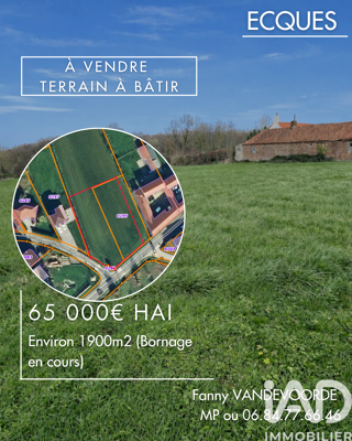  Terrain � vendre 1900 m�