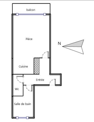  Appartement � vendre 1 pi�ce 28 m�