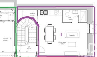  Appartement � vendre 1 pi�ce 30 m�