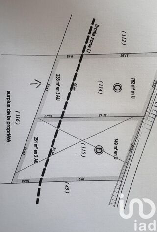  Terrain � vendre 1000 m�