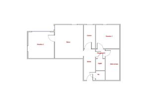  Appartement  vendre 3 pices 61 m