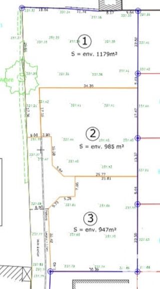  Terrain � vendre 947 m�