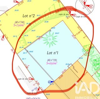  Terrain � vendre 656 m�