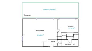  Appartement � vendre 2 pi�ces 56 m�