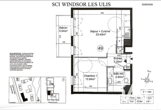  Appartement � vendre 2 pi�ces 43 m�