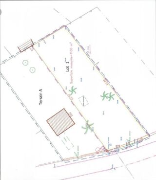  Terrain � vendre 1100 m�