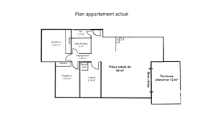  Appartement � vendre 4 pi�ces 88 m�