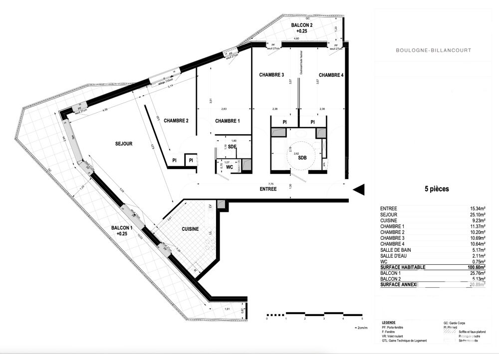  vendre  Appartement Boulogne-Billancourt (92100)