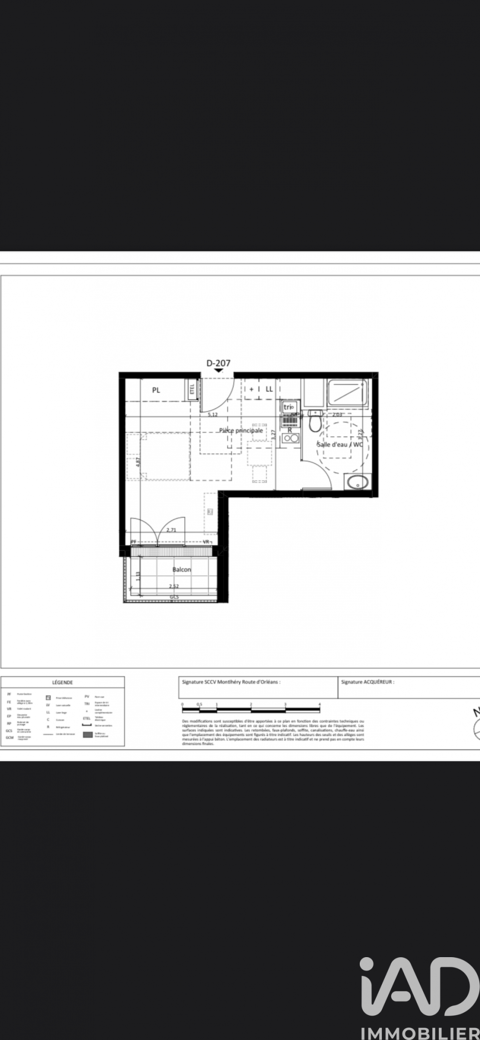  Appartement � louer 1 pi�ce 30 m�