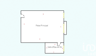  Appartement  vendre 1 pice 27 m