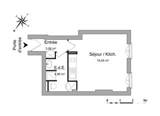  Appartement  vendre 1 pice 27 m