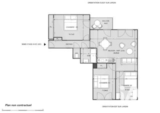  Appartement � vendre 4 pi�ces 71 m�