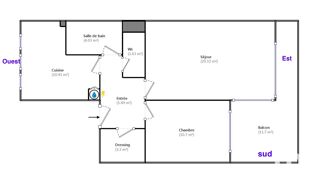  Appartement � vendre 2 pi�ces 56 m�