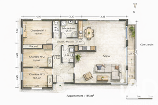  Appartement � vendre 4 pi�ces 115 m�