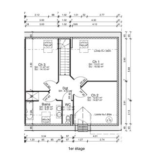  Maison  vendre 4 pices 134 m