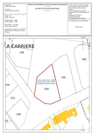 Terrain � vendre 814 m�
