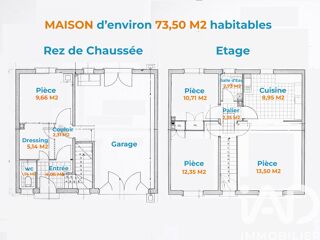  Maison � vendre 4 pi�ces 74 m�