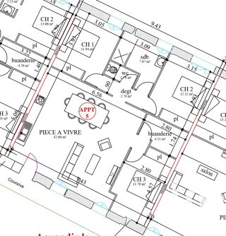  Appartement � vendre 4 pi�ces 94 m�