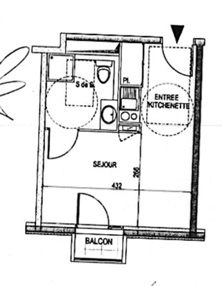  Appartement � vendre 1 pi�ce 21 m�