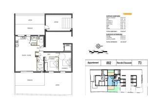  Appartement � vendre 3 pi�ces 76 m�