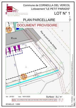  Terrain � vendre 357 m�