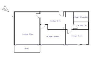  Appartement � vendre 3 pi�ces 50 m�