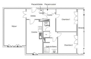  Appartement � vendre 3 pi�ces 66 m�