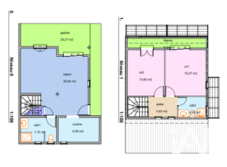  Maison 3 pi�ces 88 m� Le moule
