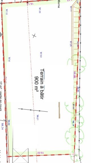 Terrain  vendre 900 m