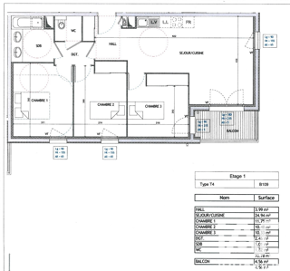  Appartement � vendre 4 pi�ces 71 m�