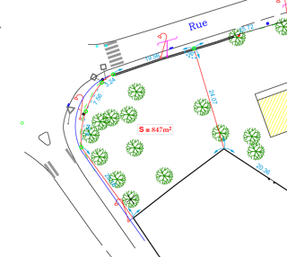  Terrain  vendre 847 m