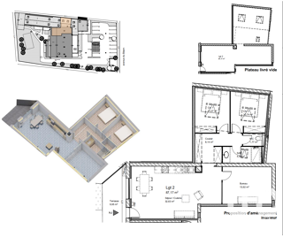  Appartement  vendre 3 pices 83 m