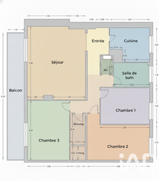  Appartement � vendre 4 pi�ces 83 m�