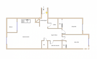  Appartement � vendre 3 pi�ces 79 m�