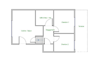  Appartement � vendre 3 pi�ces 46 m�