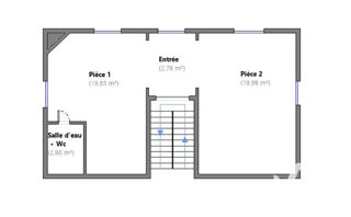  Appartement � vendre 3 pi�ces 45 m�