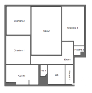  Appartement  vendre 4 pices 79 m