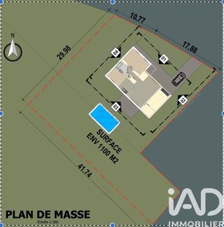  Terrain � vendre 1100 m�