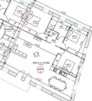  Appartement � vendre 4 pi�ces 109 m�