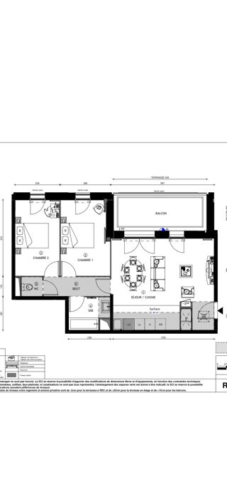  Appartement � vendre 3 pi�ces 62 m�